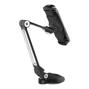 吸盘式iPad懒人支架平板手机床头铝合金支架通用角度可调节大夹头