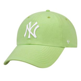 47秋季纯色软顶显脸小帽子女道奇队大标la棒球帽洋基队ny鸭舌帽