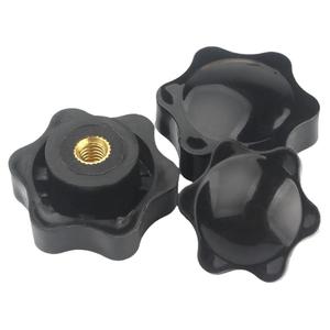 盲孔六星梅花手柄螺母六角星形手拧螺帽胶木把手旋钮M4M5M6M8M10