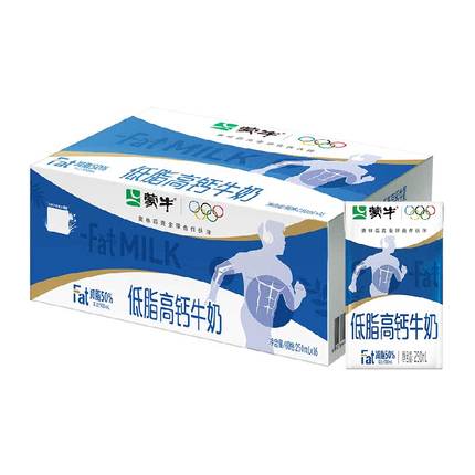 蒙牛低脂高钙牛奶250ml*1