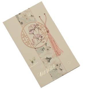 中国风贺卡高级感教师节送老师女神手写复古大尺寸古风生日明信片小众创意烫金信封信纸祝福手工感谢卡伴手礼