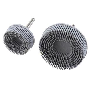 3寸 去毛刺抛光打磨刷子2寸 电钻圆盘刷 金刚砂橡胶磨料刷