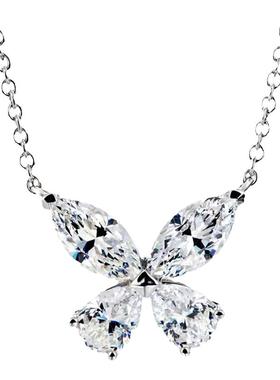 群镶四爪蝴蝶吊坠项链