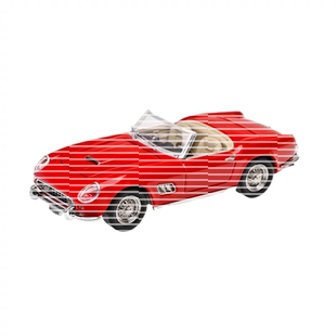 GFCC1960法拉利250GT1:64小比例合金加州SWB前后盖双开汽车模型