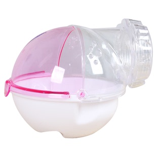 仓鼠浴室厕所两用大号金丝熊浴盆洗澡浴沙用品笼子外接小浴缸浴房