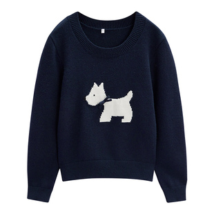 IEF/爱依服【微胖】套头毛衣2025秋冬新款休闲长袖显瘦毛针织衫女