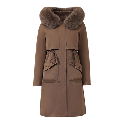 啄木鸟中长款羽绒服大码可拆卸