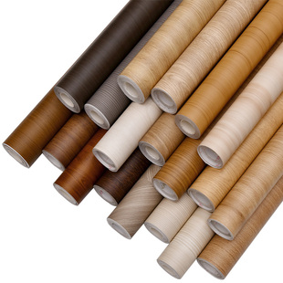 窗台贴纸飘窗板自粘改色台面胡桃木纹桌面翻新家具厨房贴膜改造贴