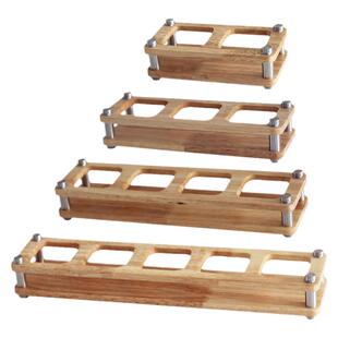 定制竹架酱醋瓶托盘调味瓶架子不锈钢柱底托木托竹木酒架木架杯架