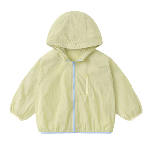 右欧童装儿童春夏防晒衣男女童户外运动连帽外套宝宝薄款透气上衣