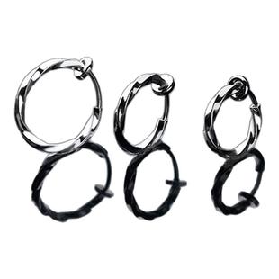 莫比乌斯无耳洞耳环男免打孔男个性无痛耳夹时尚冷淡风男士耳钉女