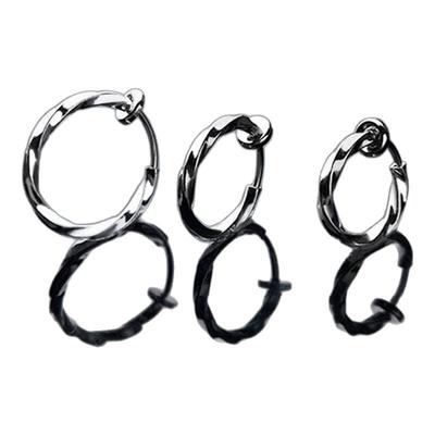 莫比乌斯无耳洞耳环男免打孔男个性无痛耳夹时尚冷淡风男士耳钉女