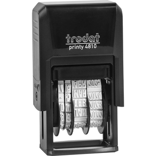 包邮卓达日期印章4810回墨印章中文带印台可调生产日期章食品包装印日期合格可调有效期(日期2025-2036)