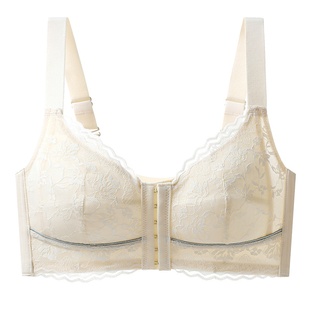 前扣调整型内衣女大胸显小胸文胸大码聚拢收副乳矫正防下垂胸罩夏