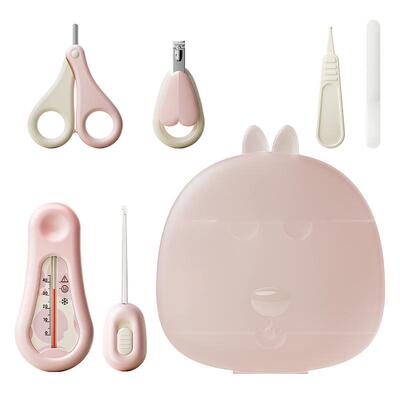 小白熊婴儿指甲剪套装防夹肉指甲钳新生宝宝指甲刀儿童专用磨甲器