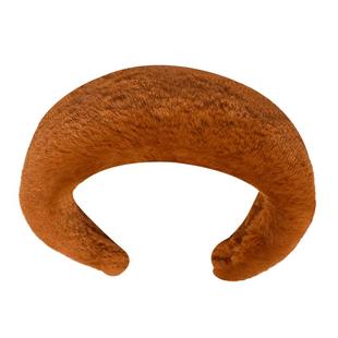 新款秋冬毛毛发饰加厚毛绒发箍女复古高颅顶宽边发卡白色头箍高级