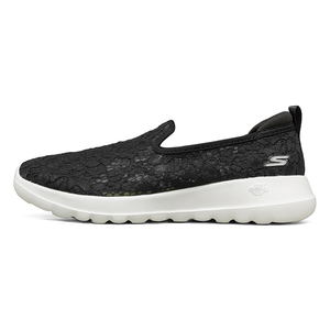 Skechers斯凯奇健步鞋女子一脚蹬蕾丝透气休闲浅口平底单鞋休闲鞋