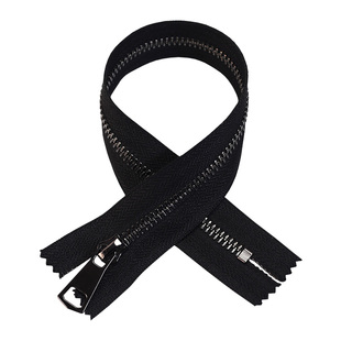 5号金属闭口铜齿拉链黑色高档公文包箱包口袋防滑短款拉锁拉链条