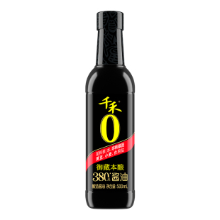 千禾御藏本酿380天特级生抽酱油0添加500ml炒菜凉拌调味官方正品