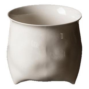 梵汝日式草木灰大建水家用大容量茶洗茶渣废水缸陶瓷水盂茶道配件