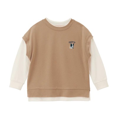 新款春秋儿童纯棉假两件卫衣