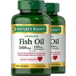 雀巢自然之宝无腥鱼油软胶囊omega3胶囊鱼油/深海鱼油欧米伽官方