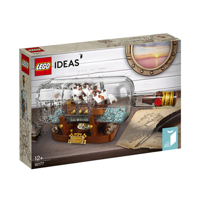 【自营】乐高IDEAS系列92177瓶中船男女孩拼装积木玩具儿童节礼物