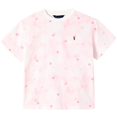 【100%棉】POLOWALK童装女童短袖T恤26夏新品圆领印花中大童上衣