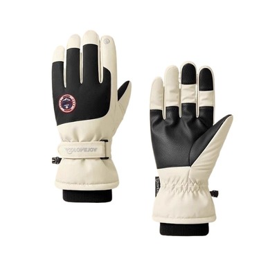 滑雪手套骑行男女士冬季电动车防风防寒加绒加厚保暖防水可触屏棉