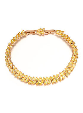 旭平重工时尚密镶气质闪耀易搭好搭麦穗手链手表扣