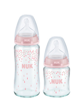 nuk仿母乳奶嘴宝宝断奶玻璃奶瓶