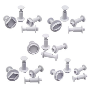 椭圆爱心五角星圆形翻糖糖簧模具蛋糕工具馒头五官装饰3套包邮