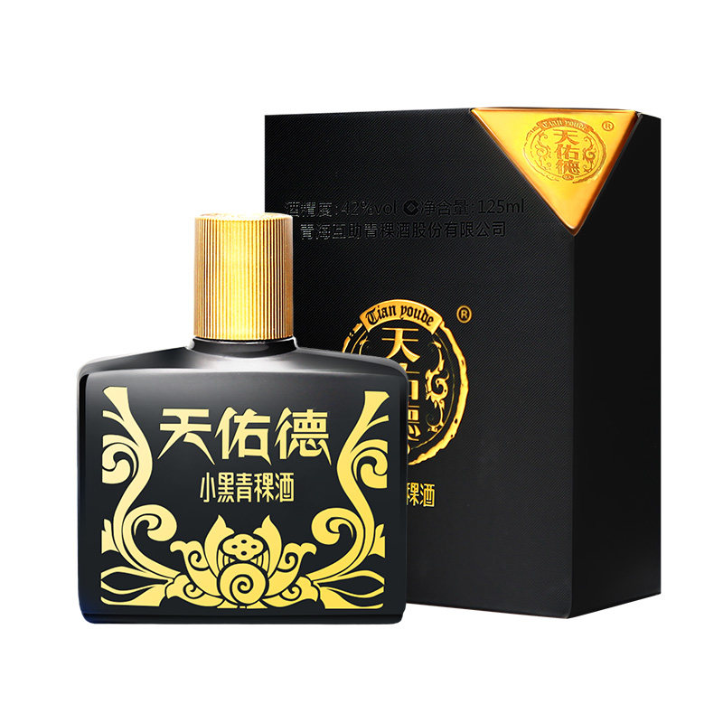 [天猫u先]天佑德42度小黑125ml 单瓶包邮试饮小白酒清香型