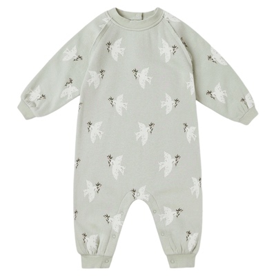 RyleeCru婴儿连体衣长款爬爬服秋冬男女宝内里加绒爬衣25冬新品