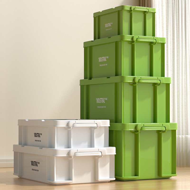 多派工业风箱子户外收纳箱简易床头柜塑料箱露营户外车载后备储物