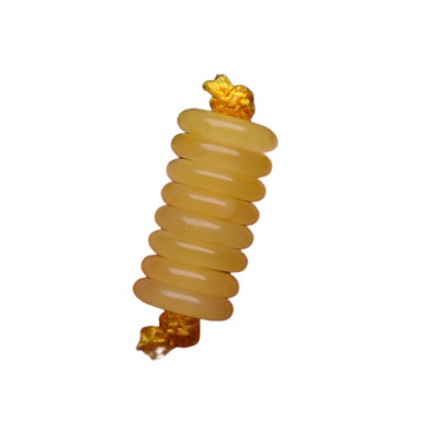 原创天然琥珀蜜蜡原矿俄料隔片隔珠单珠散珠手串diy文玩配件配饰