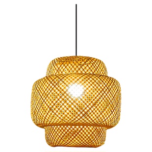 竹编灯笼餐厅吊灯中式禅意民宿茶室吧台餐饮店铺复古创意艺术灯具