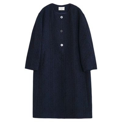 羊毛棉质单排扣保暖毛呢外套