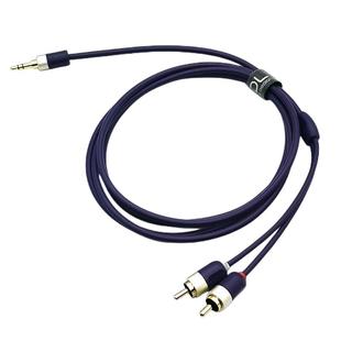 古河ADL iD35R 3.5mm插头转双RCA莲花一分二OCC单晶铜镀银音频线