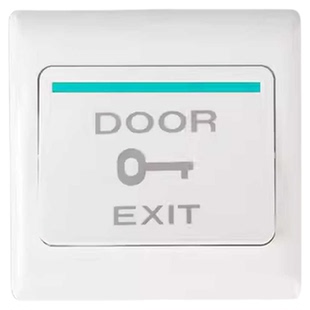 86型门禁开关门禁机自动复位小区开门出门按钮开关门铃点动型开关