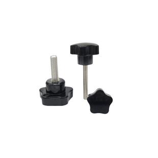 厂家胶木304不锈钢五星把手 梅花手柄手拧螺丝 五角型旋钮M456