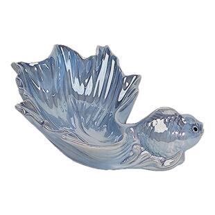 创意陶瓷鱼形干果盘零食盘水果盘客厅茶几家用装饰多功能收纳盘