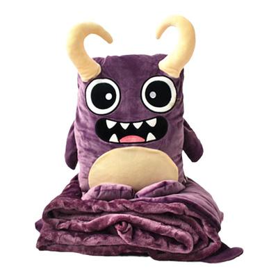 卡通抱枕被子两用折叠多功能车载