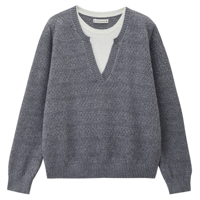 Giordano/佐丹奴圆领套头针织衫