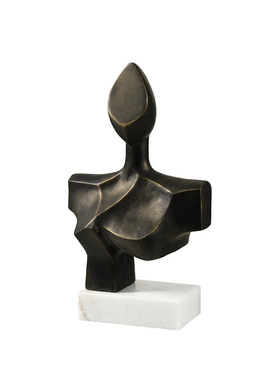 意式极简抽象瑕缺人体小雕塑