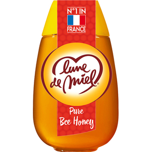 【自营】lunedemiel法国蜜月进口有机纯正天然野生挤压瓶蜂蜜500g