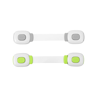 锁扣搭扣白色门栓固定锁门夹手简易塑料门扣粘贴式免打孔卡扣插销