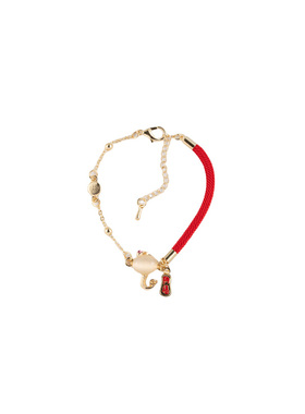 诗娱小笼包龙年本命年红绳手链