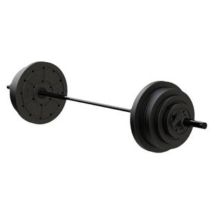 JX军霞家用杠铃专用运动电镀奥杆配重杠铃片组合大孔环保健身器材