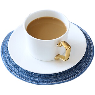 轻奢咖啡杯碟套装高档精致欧式下午茶茶具红茶杯碟勺骨瓷小奢华